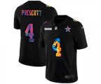 Dallas Cowboys #4 Dak Prescott Multi-Color Black 2020 NFL Crucial Catch Vapor Untouchable Limited Jersey