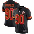 Kansas City Chiefs #90 Stefan Charles Limited Black Rush Vapor Untouchable NFL Jersey