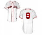 Boston Red Sox #9 Ted Williams Authentic White 1936 Turn Back The Clock Baseball Jersey