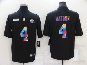 Cleveland Browns #4 Deshaun Watson Black Crucial Catch Limited Stitched Jersey