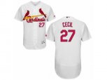 St. Louis Cardinals #27 Brett Cecil White Flexbase Authentic Collection MLB Jersey