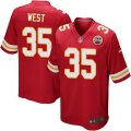 Kansas City Chiefs #35 Charcandrick West Game Red Team Color NFL Jersey