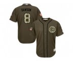 Chicago Cubs #8 Andre Dawson Green Salute to Service Stitched Baseball Jersey