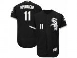 Chicago White Sox #11 Luis Aparicio Black Flexbase Authentic Collection MLB Jersey