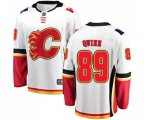 Calgary Flames #89 Alan Quine Authentic White Away Fanatics Branded Breakaway Hockey Jersey