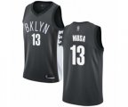 Brooklyn Nets #13 Dzanan Musa Swingman Gray Basketball Jersey Statement Edition