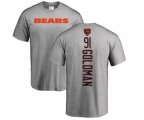 Chicago Bears #91 Eddie Goldman Ash Backer T-Shirt