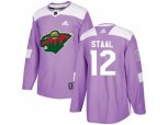 Minnesota Wild #12 Eric Staal Purple Authentic Fights Cancer Stitched NHL Jersey