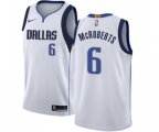 Dallas Mavericks #6 Josh McRoberts Authentic White NBA Jersey - Association Edition