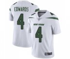 New York Jets #4 Lac Edwards White Vapor Untouchable Limited Player Football Jersey