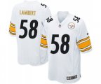 Pittsburgh Steelers #58 Jack Lambert Game White Football Jersey