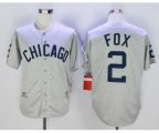 Men 1960 Chicago White Sox #2 Nellie Fox Mitchell & Ness Grey Authentic Throwback Jersey