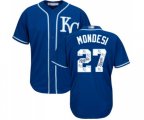 Kansas City Royals #27 Raul Mondesi Blue Authentic Blue Team Logo Fashion Cool Base Baseball Jersey