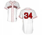 Boston Red Sox #34 David Ortiz Replica White 1936 Turn Back The Clock Baseball Jersey