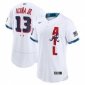Atlanta Braves #13 Ronald Acuña Jr. Nike White 2021 MLB All-Star Game Authentic Player Jersey
