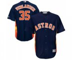 Houston Astros #35 Justin Verlander Replica Navy Blue Alternate Cool Base Baseball Jersey
