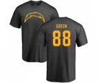 Los Angeles Chargers #88 Virgil Green Ash One Color T-Shirt