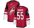 Arizona Coyotes #55 Jason Demers Authentic Burgundy Red Home Hockey Jersey