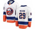 New York Islanders #29 Brock Nelson Fanatics Branded White Away Breakaway NHL Jersey