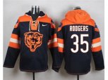 Nike Chicago Bears #35 Jacquizz Rodgers Navy Blue Player Pullover Hoodie