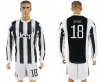 2017-18 Juventus 18 LEMINA Home Long Sleeve Soccer Jersey