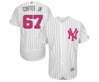 New York Yankees Nestor Cortes Jr. Authentic White 2016 Mother's Day Fashion Flex Base Baseball Player Jersey