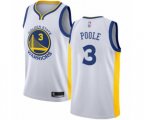 Golden State Warriors #3 Jordan Poole Authentic White Basketball Jersey - Association Edition