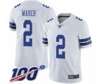 Dallas Cowboys #2 Brett Maher White Vapor Untouchable Limited Player 100th Season Football Jersey
