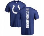 Indianapolis Colts #97 Al-Quadin Muhammad Royal Blue Backer T-Shirt