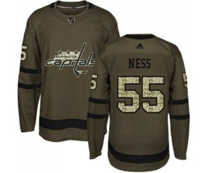 Washington Capitals #55 Aaron Ness Authentic Green Salute to Service NHL Jersey