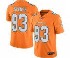 Miami Dolphins #93 Akeem Spence Limited Orange Rush Vapor Untouchable Football Jersey