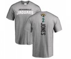 Jacksonville Jaguars #2 Landry Jones Ash Backer T-Shirt