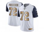 Dallas Cowboys #72 Travis Frederick Limited White Gold Rush NFL Jersey