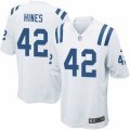 Indianapolis Colts #42 Nyheim Hines Game White NFL Jersey