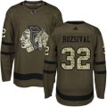 Chicago Blackhawks #32 Michal Rozsival Authentic Green Salute to Service NHL Jersey
