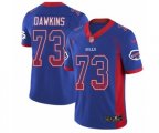 Buffalo Bills #73 Dion Dawkins Limited Royal Blue Rush Drift Fashion NFL Jersey