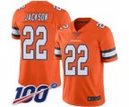 Denver Broncos #22 Kareem Jackson Limited Orange Rush Vapor Untouchable 100th Season Football Jersey