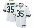 Green Bay Packers #35 Jermaine Whitehead Game White Football Jersey