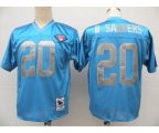 Detroit Lions #20 Barry Sanders Blue 75TH Throwback Jersey