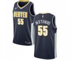 Denver Nuggets #55 Dikembe Mutombo Authentic Navy Blue Road Basketball Jersey - Icon Edition