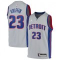 Detroit Pistons #23 Blake Griffin Jordan Brand Gray 2020-21 Swingman Jersey