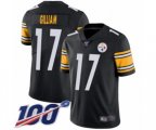 Pittsburgh Steelers #17 Joe Gilliam Black Team Color Vapor Untouchable Limited Player 100th Season Football Jersey