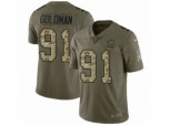 Chicago Bears #91 Eddie Goldman Limited Olive Camo Salute to Service NFL Jersey