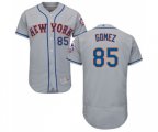 New York Mets #85 Carlos Gomez Grey Road Flex Base Authentic Collection Baseball Jersey