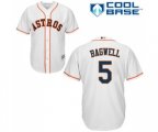 Houston Astros #5 Jeff Bagwell Replica White Home Cool Base Baseball Jersey