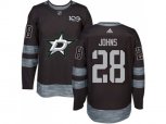 Dallas Stars #28 Stephen Johns Black 1917-2017 100th Anniversary Stitched NHL Jers