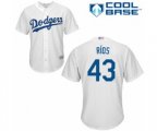 Los Angeles Dodgers Edwin Rios Replica White Home Cool Base Baseball Player Jersey