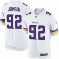 Minnesota Vikings #92 Tom Johnson White Vapor Untouchable Limited Player NFL Jersey