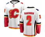 Calgary Flames #2 Al MacInnis Fanatics Branded White Away Breakaway Hockey Jersey