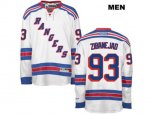 New York Rangers #93 mika zibanejad White Stitched NHL Jersey